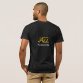 BLAUWE BASISAFDRUKKING T-SHIRT (Achterkant volledig)