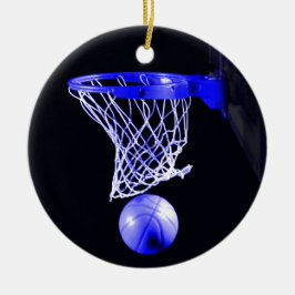 Blauwe Basketbal Kerstmis Ornamenten