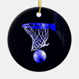 Blauwe Basketbal Kerstmis Ornamenten