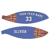 Blauwe Basketball Ball met het NaamAantal van het  Basketbal (Panelen)