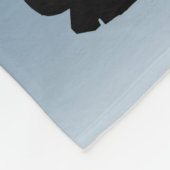 Blauwe basketbaltas voor alle sportvelden fleece deken (Hoek)