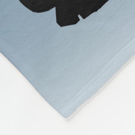 Blauwe basketbaltas voor alle sportvelden fleece deken (Hoek)