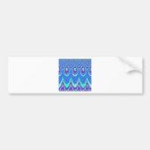 Blauwe batik bumpersticker (Voorkant)