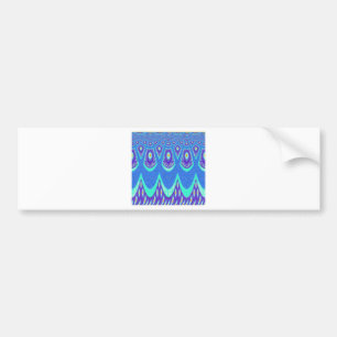 Blauwe batik bumpersticker