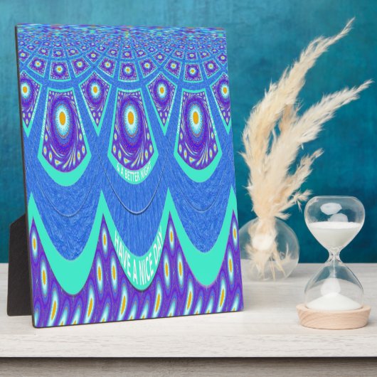 Blauwe batik fotoplaat (Zijkant)