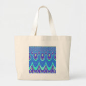 Blauwe batik grote tote bag (Voorkant)