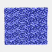 Blauwe Batik Luipaard - fleece deken (Voorkant (Horizontaal))