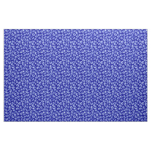 Blauwe batik luipaard - stof