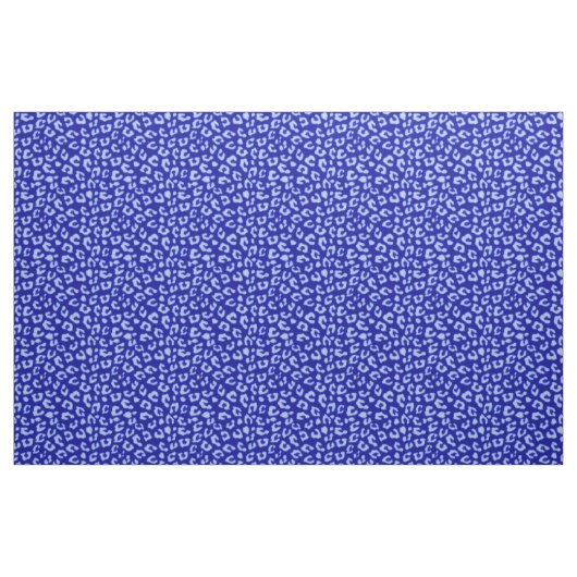 Blauwe batik luipaard - stof (Fat Quarter)
