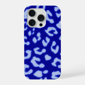 Blauwe Batik Luipaard - telefoonhoesje iPhone 15 Pro Case