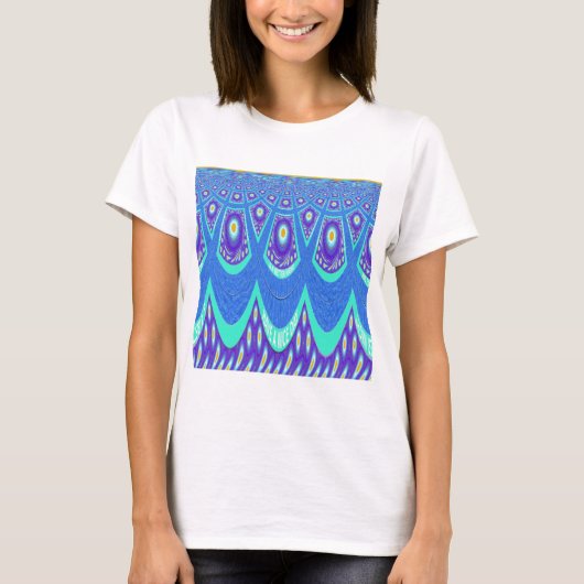 Blauwe batik t-shirt (Voorkant)