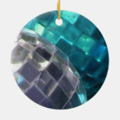 Blauwe Baubles detailversiering Keramisch Ornament (Achterkant)