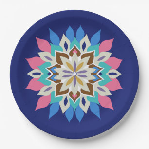 Blauwe Bayou 9 inch papieren borden Bordje