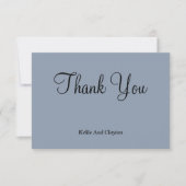 Blauwe bedankt kaarten (Voorkant)