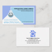Blauwe bedradingscircuit Lijst Electrical Contract Visitekaartje (Voorkant / Achterkant)