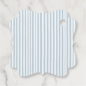 Blauwe Beer Baby Shower Bedankjes Labels (Achterkant)