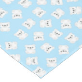 Blauwe Beer Birthday Party Tafelkleed (Gekanteld)