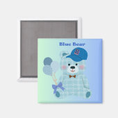 Blauwe Beer Magneet (Voorkant / Achterkant)