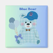 Blauwe Beer Magneet (Voorkant)