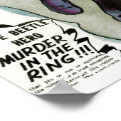  Blauwe Beetle Comic Book Superheld Poster (Hoek)