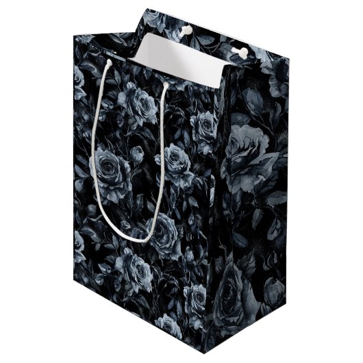 Blauwe Begraafplaats Rozen Gotisch Occult Medium Cadeauzakje (Voorkant Gekanteld)