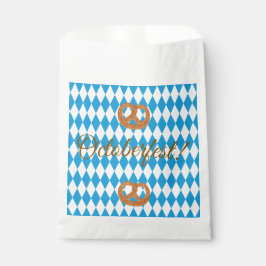 Blauwe Beierse Oktoberfest Pretzels Personaliseer Bedankzakje