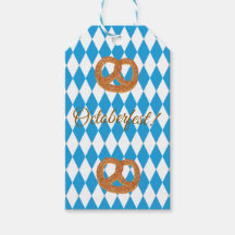 Blauwe Beierse Oktoberfest Pretzels Personaliseer