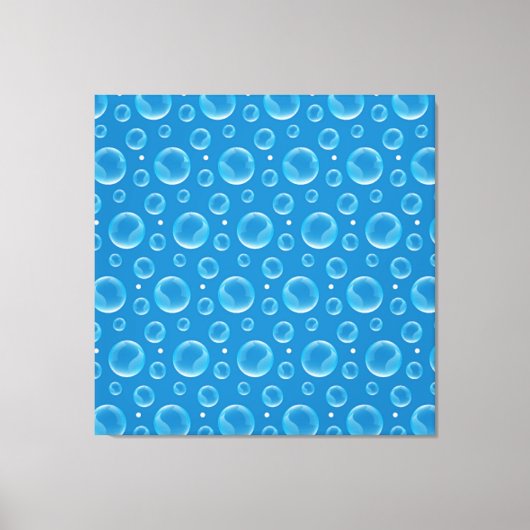 Blauwe Bellen Canvasprint Canvas Afdruk (Voorkant)