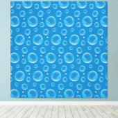 Blauwe Bellen Canvasprint Canvas Afdruk (Insitu (Houten vloer))
