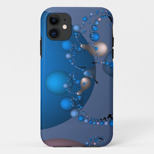 blauwe bellen Case-Mate iPhone case (Achterkant)