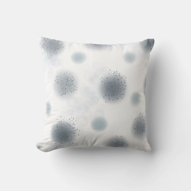 Blauwe Bellen Kussen (Voorkant)