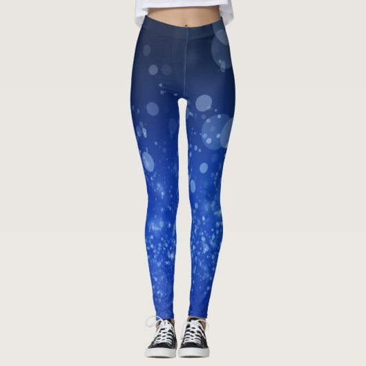 Blauwe Bellen Leggings (Voorkant)