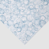 Blauwe Bellen Verjaardag Tissuepapier (Detail)