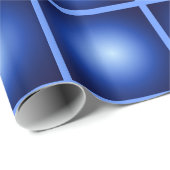 Blauwe bellenTegels Geometrisch Abstract Cadeaupapier (Rol Hoek)