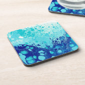 Blauwe belletjes set van zes Onderzetters (Linkerzijde)