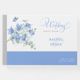 Blauwe Bellflower bruiloft Gastenboek