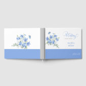 Blauwe Bellflower bruiloft Gastenboek (Volledig)