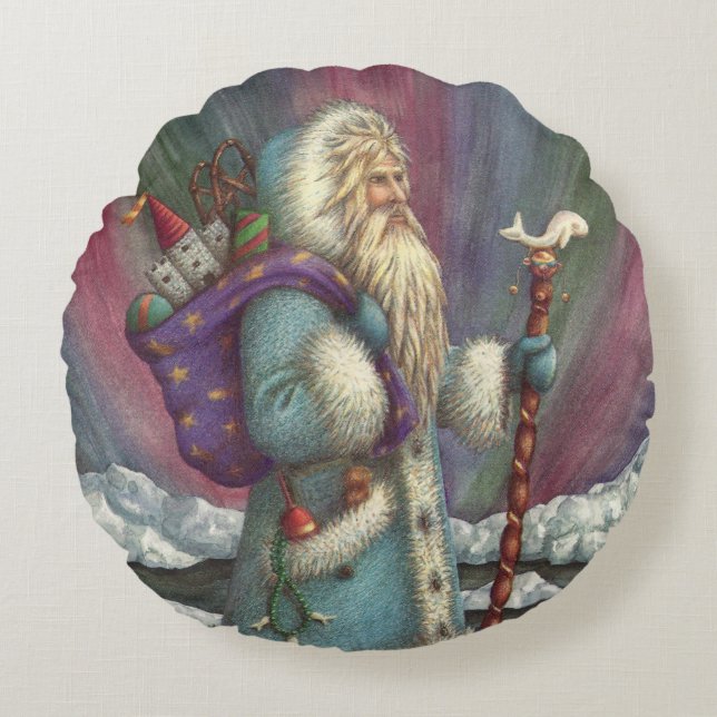 BLAUWE BELSNICKLE, NOORDELIJKE LICHTEN EN PENGUINE ROND KUSSEN (Voorkant)