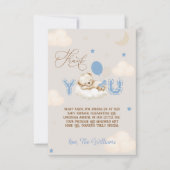 Blauwe Beren ballonnen dragen veel Bedankkaart (Voorkant)