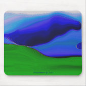 Blauwe Berg Mousepad Muismat (Voorkant)
