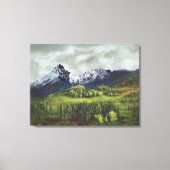 Blauwe Berg van het Verre Noorden: Canvas Standaar (Voorkant)