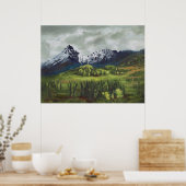 Blauwe Berg van het Verre Noorden: Print (Keuken)