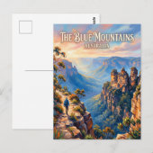 Blauwe Bergen Australië Briefkaart (Voorkant / Achterkant)