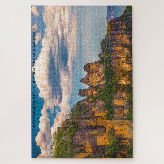Blauwe bergen Australië Jigzaag Puzzle Legpuzzel (Verticaal)