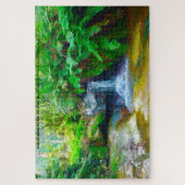 Blauwe bergen Australië Jigzaag Puzzle Legpuzzel (Verticaal)