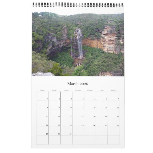 blauwe bergen australië kalender (Mar 2026)