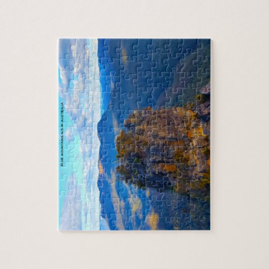 Blauwe bergen Australië Legpuzzel (Verticaal)