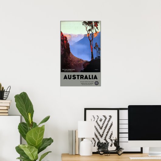  Blauwe Bergen Australië Reis Poster (Thuiskantoor)