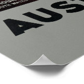 Blauwe Bergen Australië Reis Poster (Hoek)