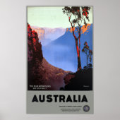  Blauwe Bergen Australië Reis Poster (Voorkant)
